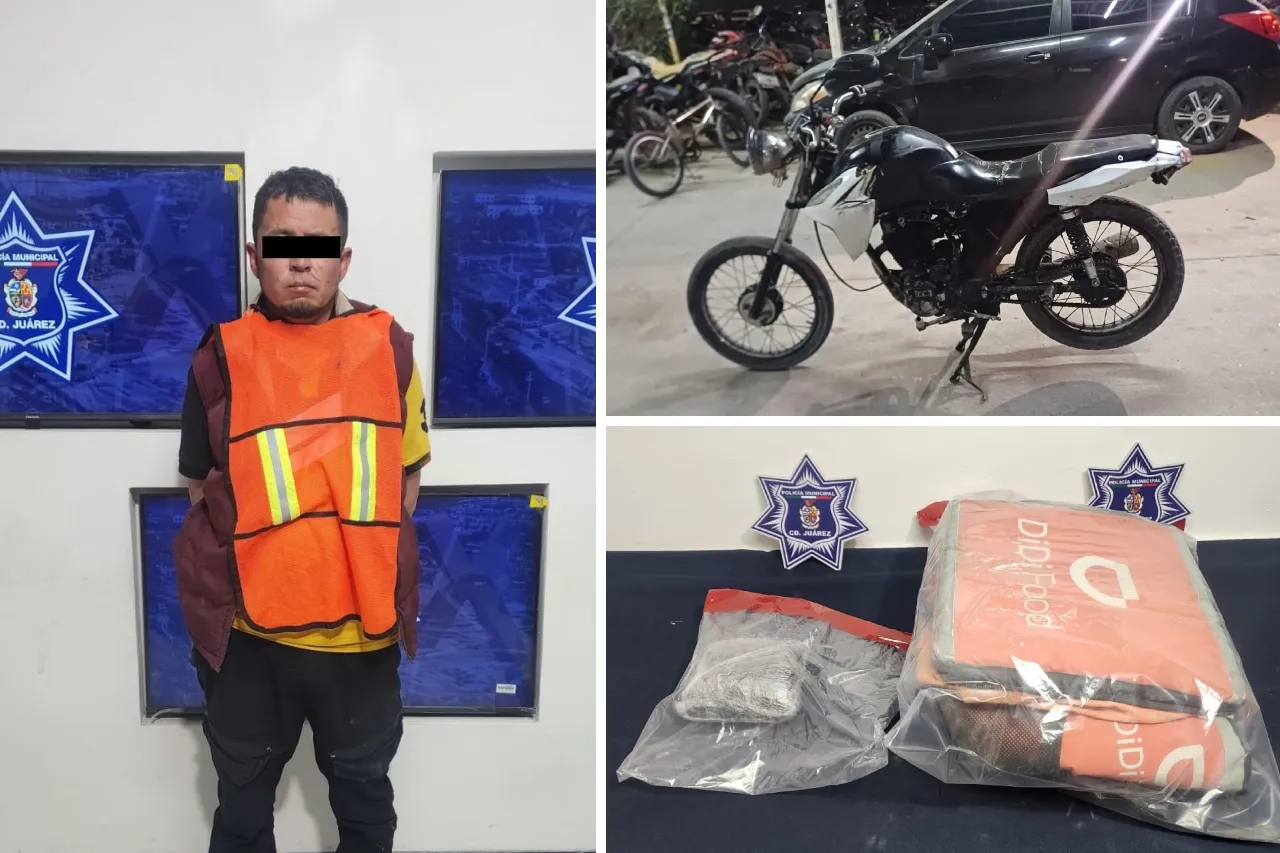 Juárez: Lo sorprenden con más de un kilo de droga dentro de mochila