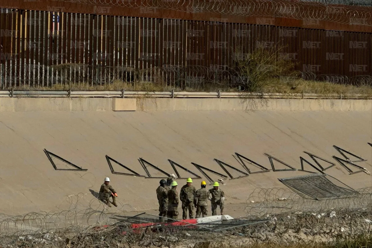 Soldados de Texas realizan limpieza en orilla del río Bravo