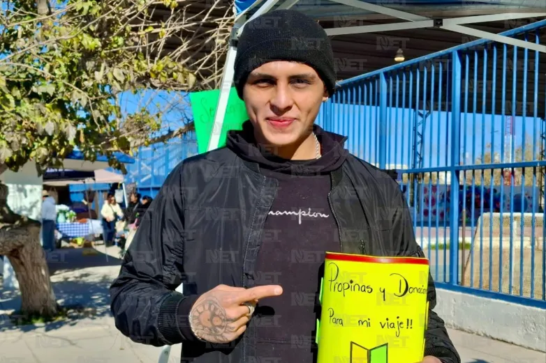 Con hamburguesas, joven busca cumplir su sueño en el box internacional