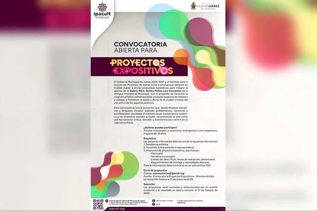 Invita Ipacult a artistas a presentar proyectos para exposiciones