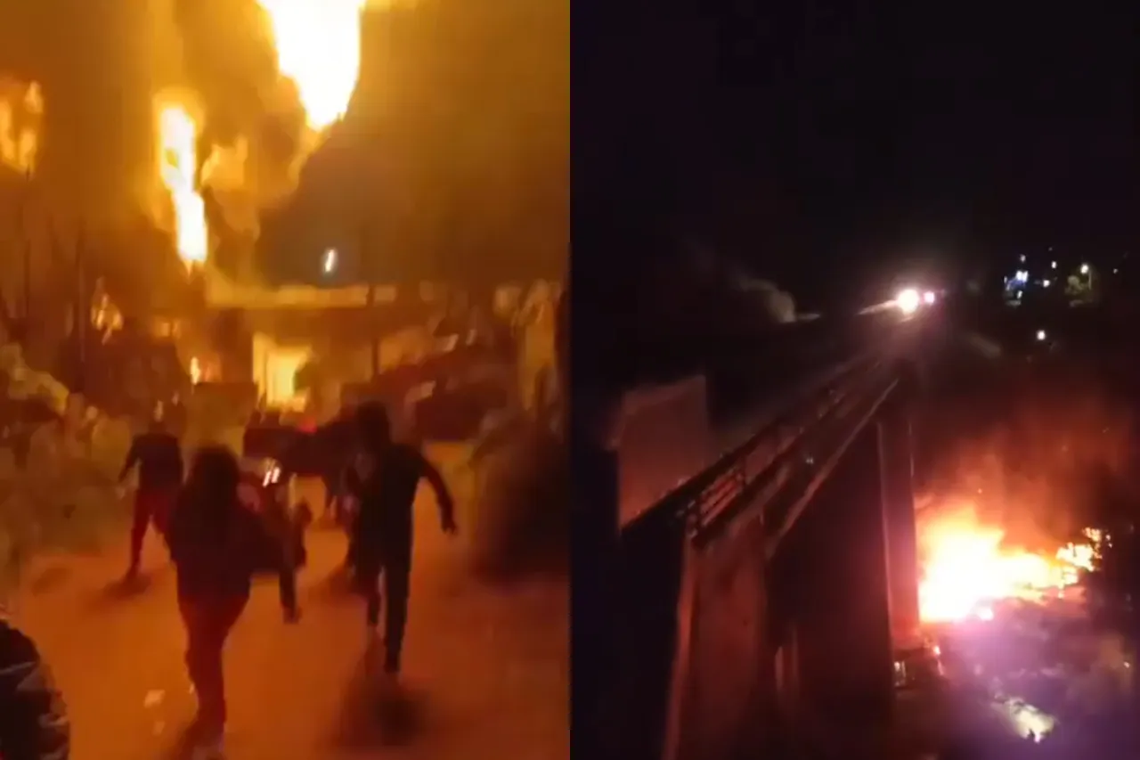 Cae de puente y estalla pipa cerca de personas en carretera México-Tuxpan