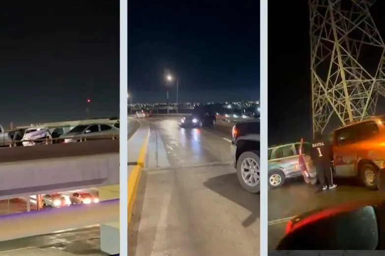 Pavimento congelado provoca carambolas en 4 puentes