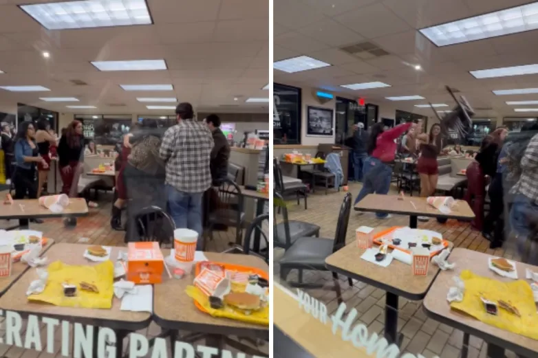 Pelean fronterizos en Whataburger de El Paso