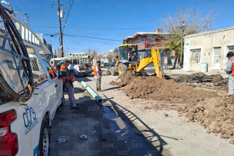Repara JMAS hundimiento en la calle Bolivia
