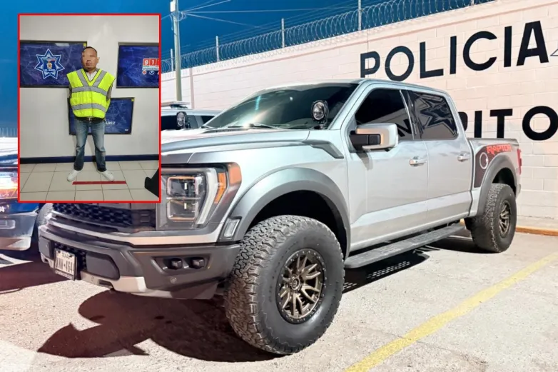 Cae sujeto por robar a mano armada truca Raptor en Campestre Virreyes