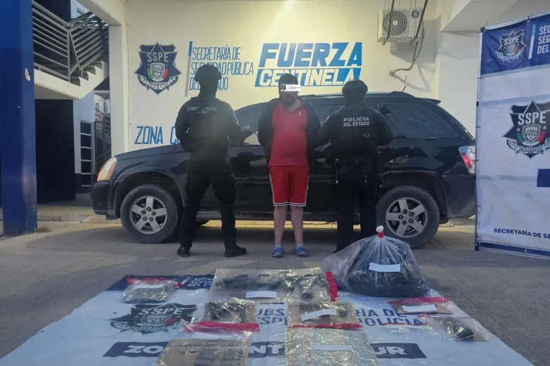 Detienen a hombre armado en Ojinaga; intenta sobornar a policías con $20 mil