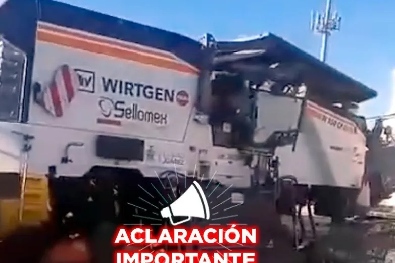 Obras Públicas aclara que maquinaria señalada en redes no pertenece al Municipio