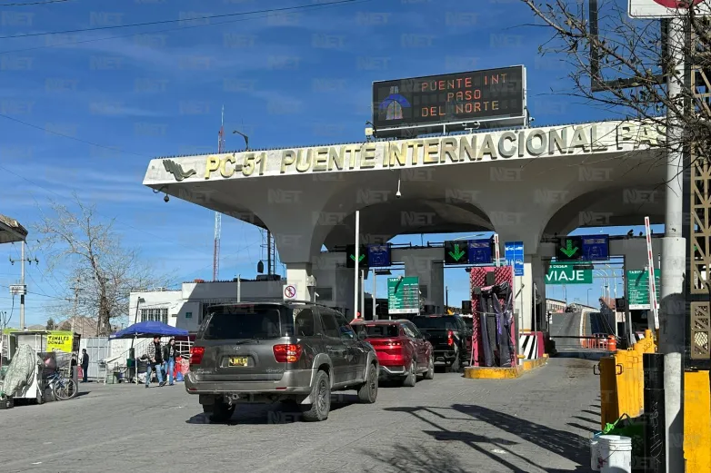 Baja afluencia en puentes internacionales