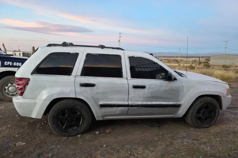 Asegura SSPE vehículo blindado con placas falsas en Aldama