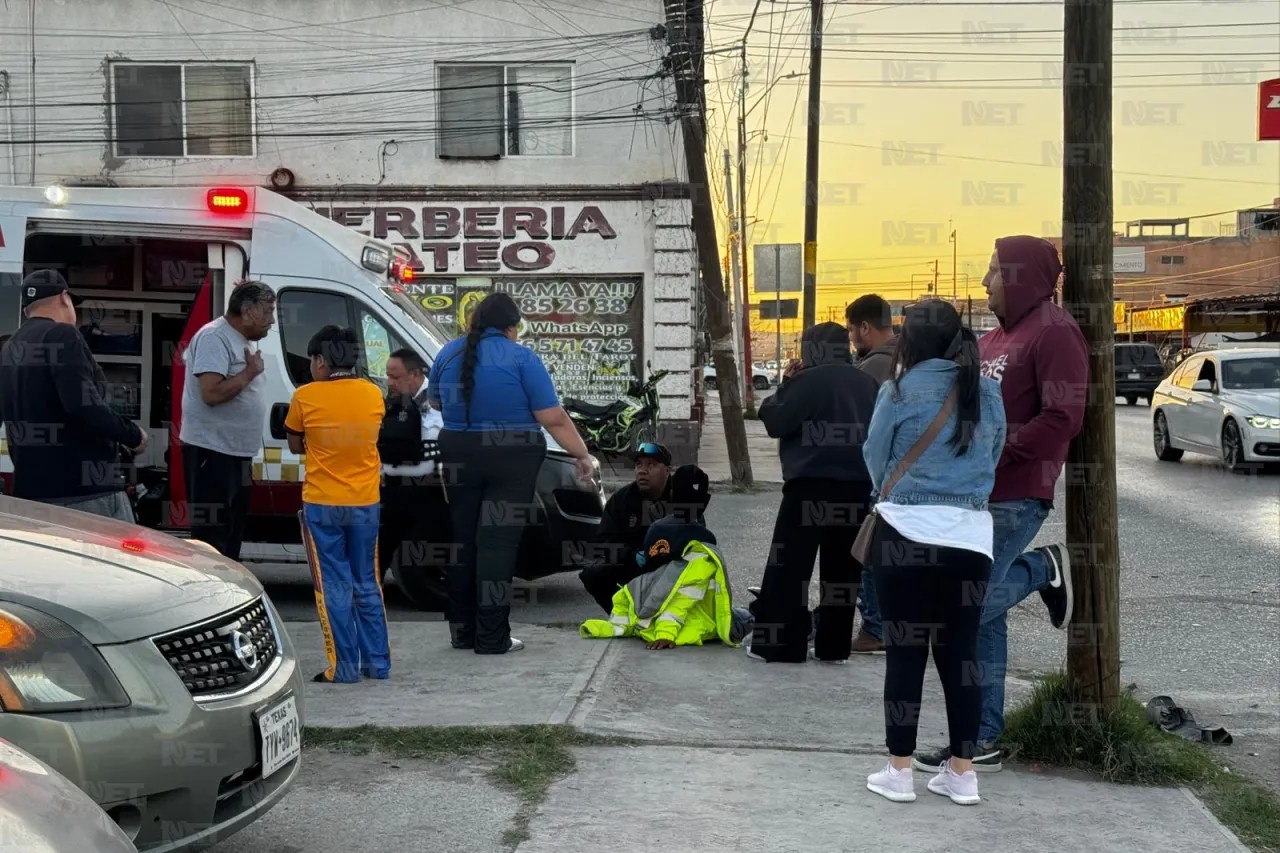 Biker resulta lesionado tras choque en avenida Insurgentes