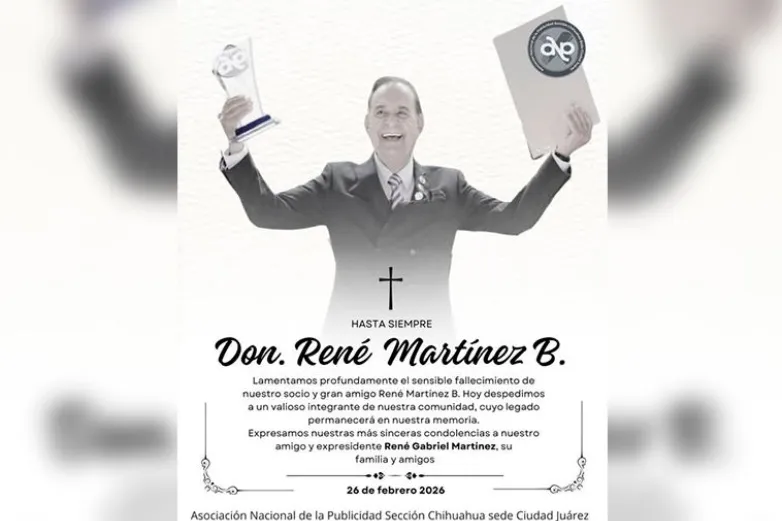 Muere René Martínez Boisselier, referente de la publicidad en Juárez 