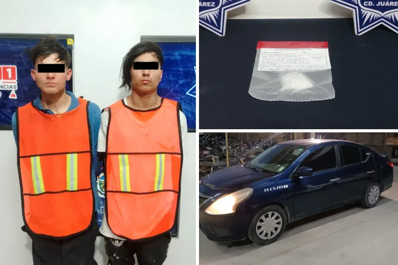 Presentan a detenidos por 'carjacking' a conductora de plataforma en Juárez