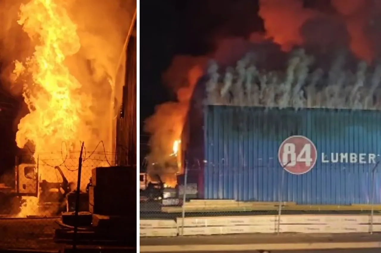 Arde maderera en El Paso