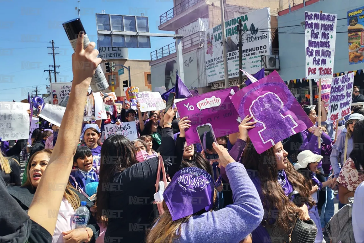 Reúne marcha 8M a miles de mujeres en calles de Ciudad Juárez