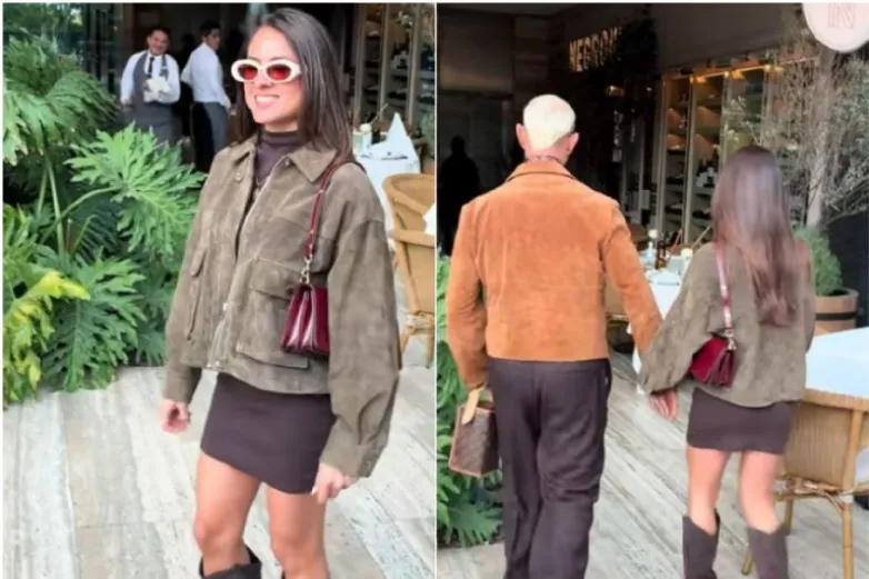 Captan a Erik Rubín con presunta novia en plaza de CDMX