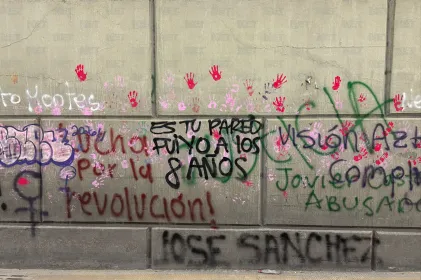Permanecen pintas de marcha del 8M en el Centro de Juárez