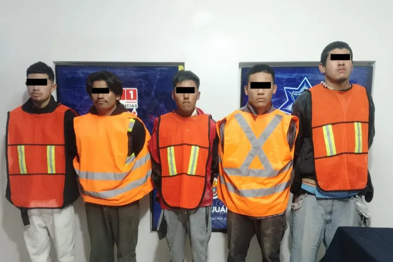 Rescatan policías a 3 secuestrados y detienen a 5 en Juárez 