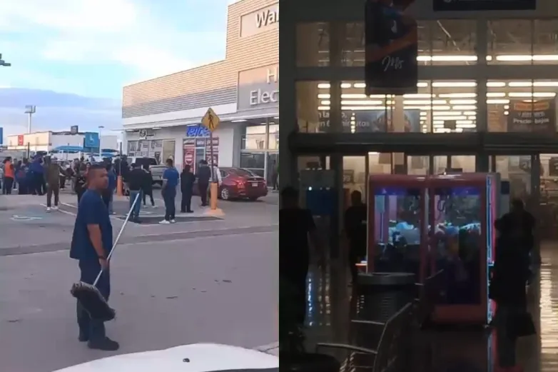 Se registra incendio en Walmart Monumental