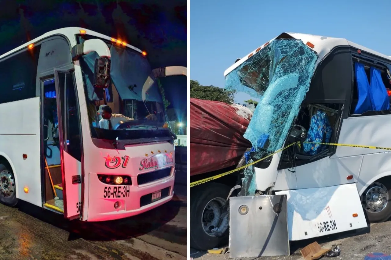 Choca en Veracruz camión que salió de Juárez; mueren 4 personas