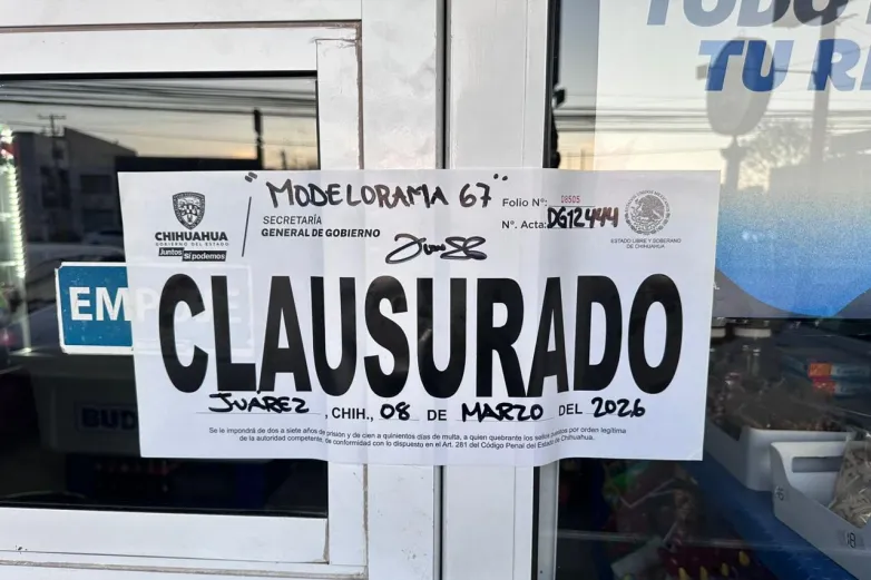 Clausura Gobernación 6 negocios en Juárez tras operativos