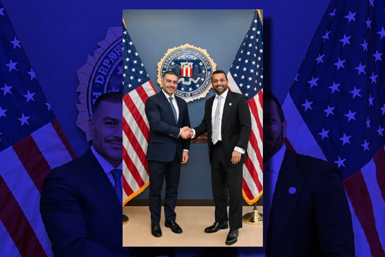 Se reúne Omar García Harfuch con el jefe del FBI en Washington