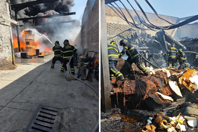 Arde bodega de poliuretano en Santa Martha Acatitla