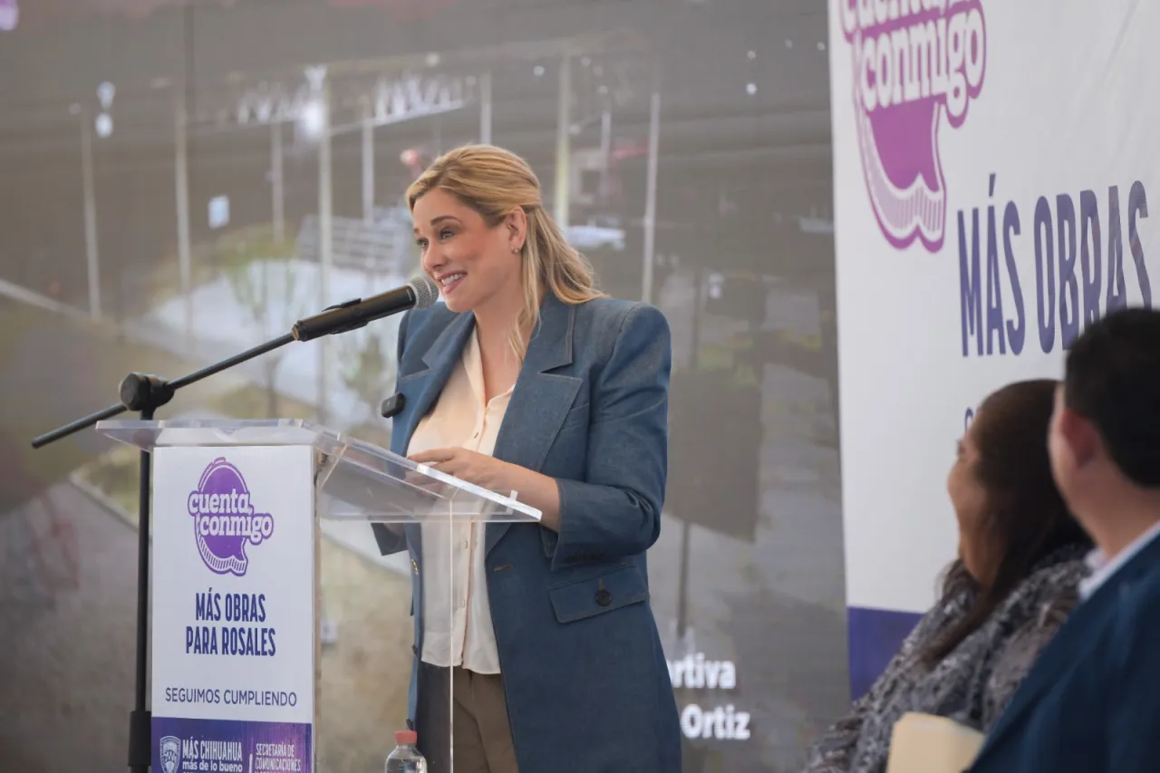 Maru Campos entrega en Rosales obras de infraestructura con inversión de 54 mdp