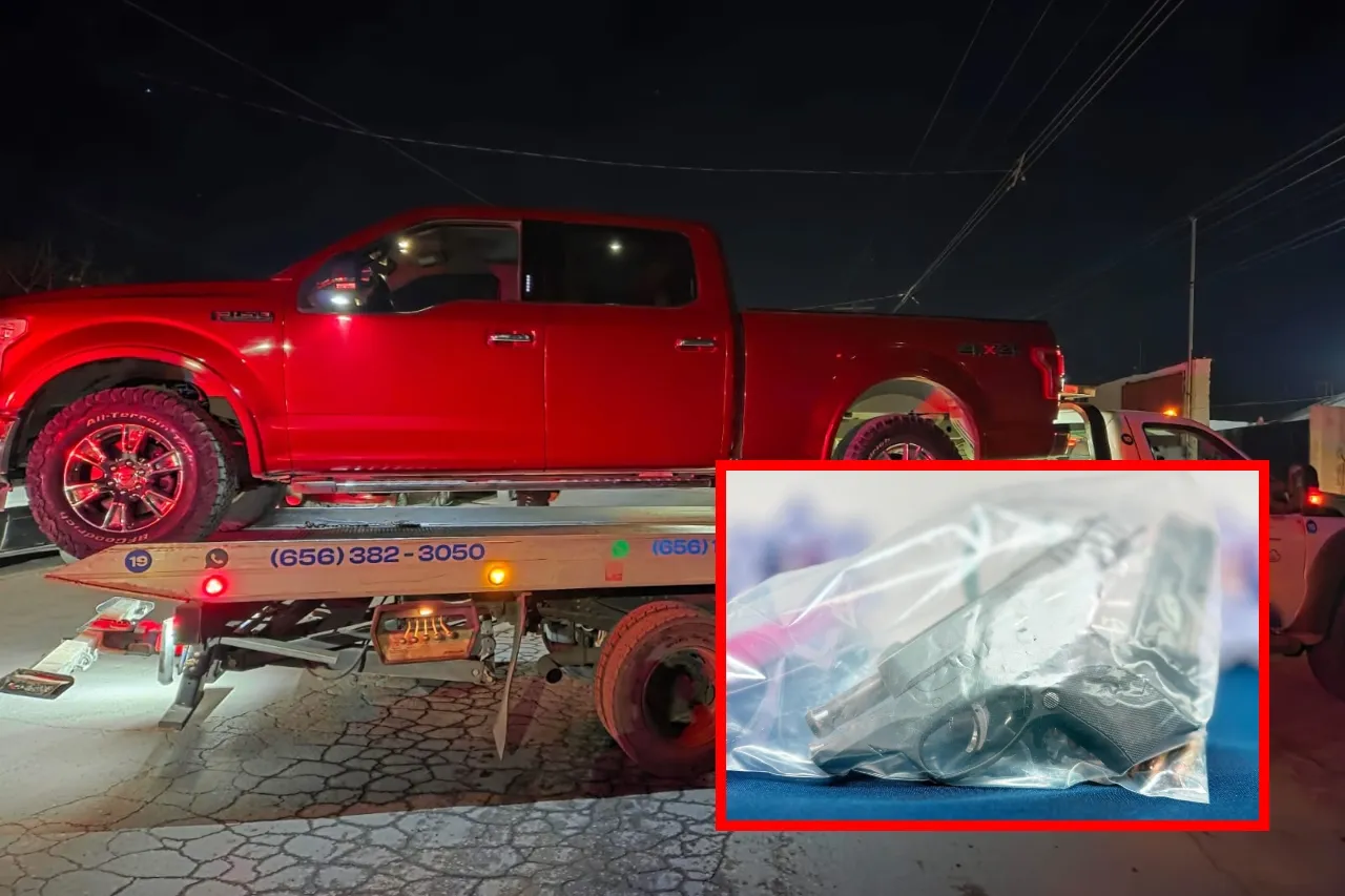 Aseguran arma y vehículo tras intento de robo en Granjas de Chapultepec