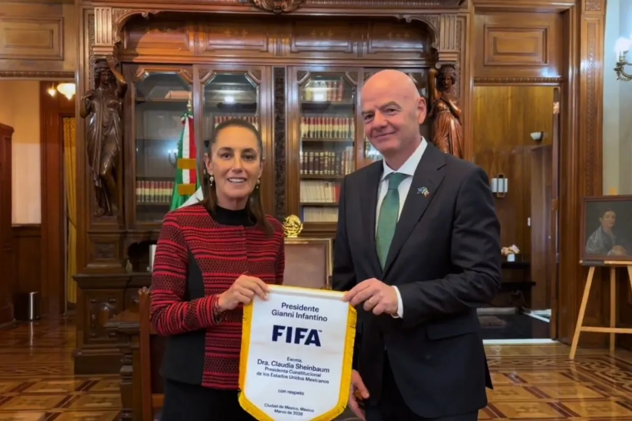 Se reúne Claudia Sheinbaum con Gianni Infantino, presidente de la FIFA