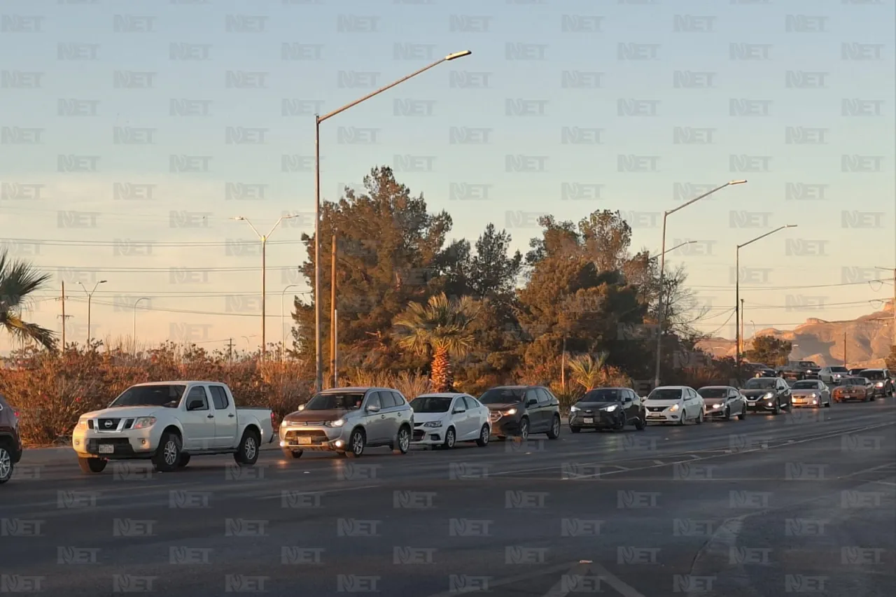 Así los cruces internacionales hoy en Juárez