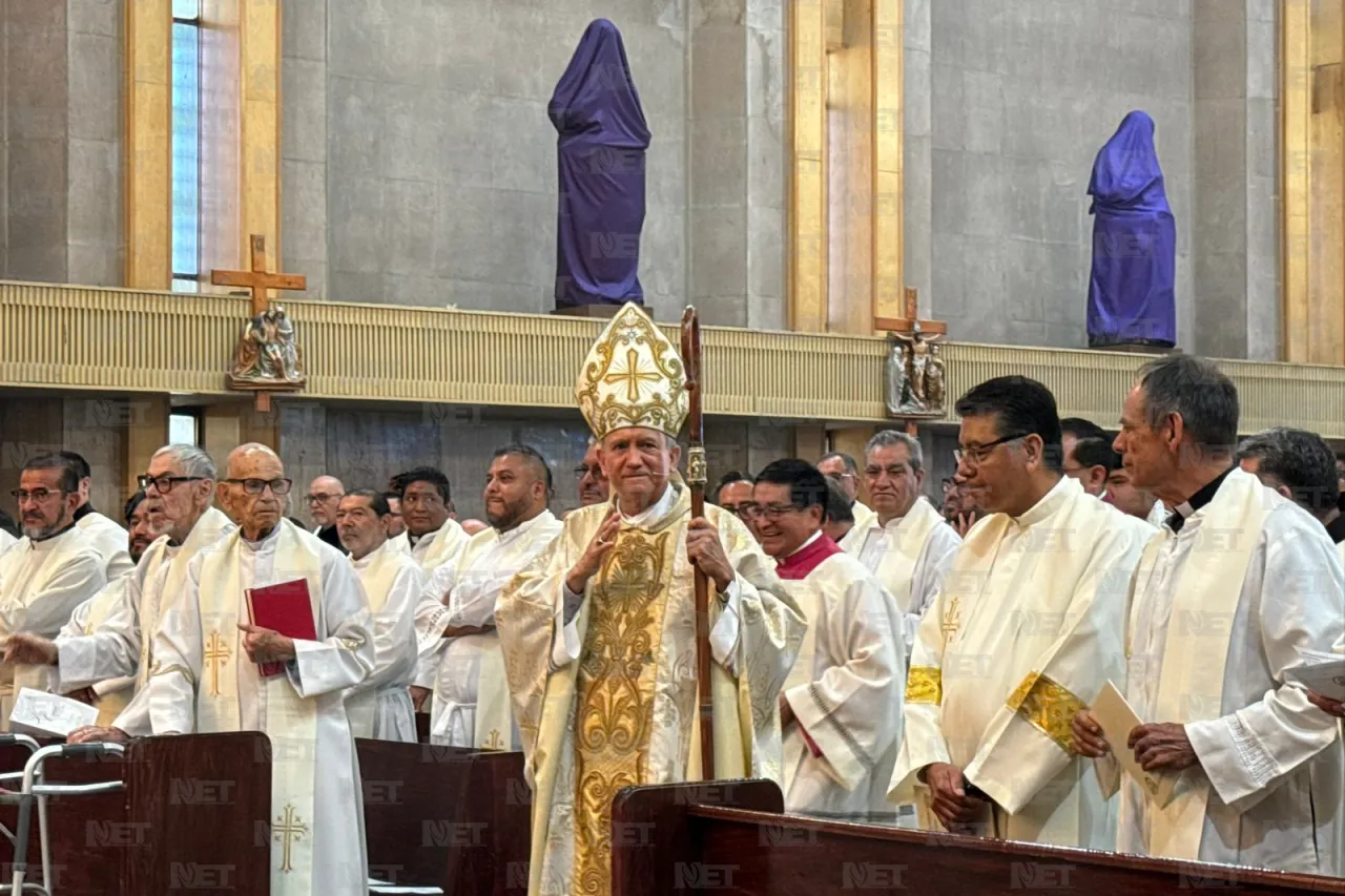 Reúne Diócesis de Juárez a sacerdotes en Misa Crismal