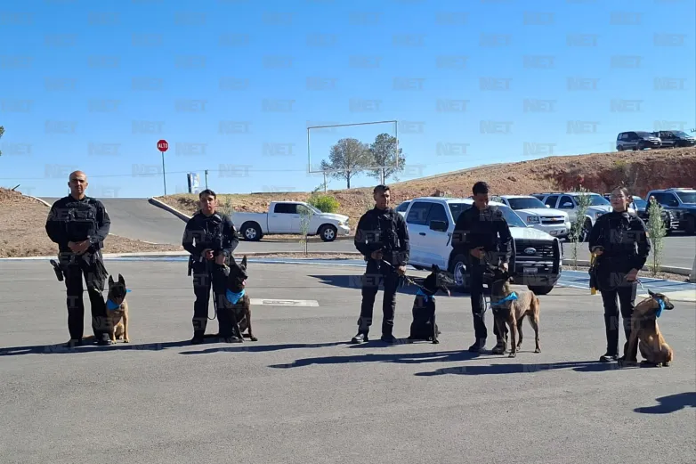 Refuerza Chihuahua seguridad con nuevos binomios caninos en el Grupo K9