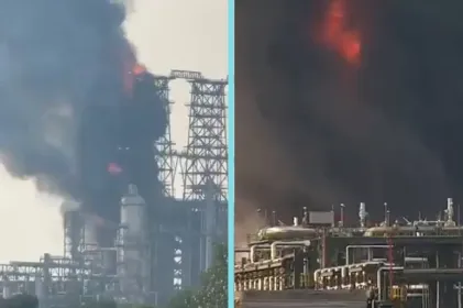 Incendio en refinería Dos Bocas está controlado: Sheinbaum