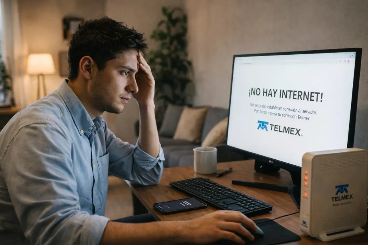 Reportan caída de internet de Telmex en Ciudad Juárez