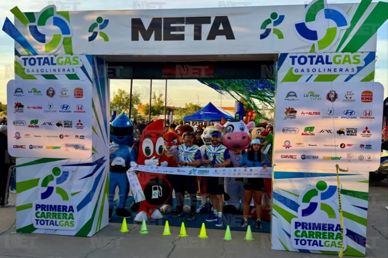 Participan corredores en primera Carrera TotalGas en Ciudad Juárez