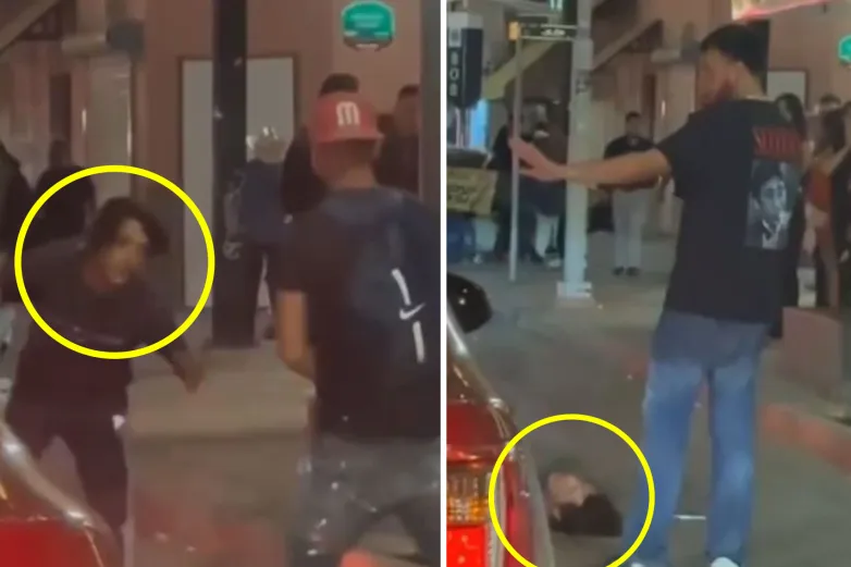 Deja pelea a hombre inconsciente en fila del puente Santa Fe